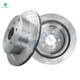 Rear Drilled Slotted Brake Disc Rotors For 2003-2008 Infiniti FX45