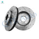 Front Drilled Slotted Brake Disc Rotors For 1994 1995 Honda Civic DEL SOL Vtec