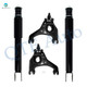 Set of 4 Front Upper Control Arm Ball Joint-Shock Absorber For 2004-2006 Chevrolet Silverado 1500 High Crew Cab Pickup, RWD Performance Monotube Upgrade