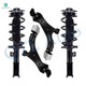 Set of 4 Front Lower Control Arm Ball Joint-Quick Complete Strut-Coil Spring Assembly For 2010-2017 Chevrolet Equinox