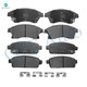 Set of 8 Front-Rear Ceramic Brake Pad Kit For 2016 Chevrolet Cruze Limited