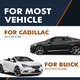 Set of 8 Front-Rear Ceramic Brake Pad Kit For 2016-2019 Buick Cascada
