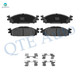 Front Ceramic Brake Pad Kit For 2009-2019 Ford Flex