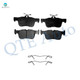 Rear Ceramic Brake Pad Kit For 2017-2019 Ford Escape