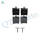Rear Ceramic Brake Pad Kit For 2006-2009 Mercedes-Benz CLK350 Base