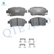 Front Ceramic Brake Pad Kit For 2003-2005 Toyota Echo Base