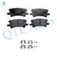 Rear Ceramic Brake Pad Kit For 2007-2009 Lexus RX350 Base