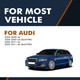 Front Ceramic Brake Pad Kit For 2006-2011 Audi A6 Base