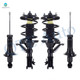 Set of 4 Front Quick Complete Strut-Coil Spring Assembly-Rear Suspension Strut Assembly For 2003-2005 Honda Civic Hybrid