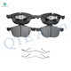 Front Ceramic Brake Pad Kit For 2012-2018 Ford Focus D1563 7947B