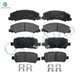 Set of 8 Front-Rear Ceramic Brake Pad Kit For 2011-2013 Chevrolet Impala with Police