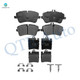 Set 8 Front-Rear Ceramic Brake Pad Kit For 2006 2007 Mercedes-Benz C350 4Matic