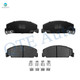 Front Ceramic Brake Pad Kit For 1992 1993 1995 1998-2000 Honda Civic