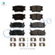 Set of 8 Front-Rear Ceramic Brake Pad Kit For 2009-2013 Toyota Matrix