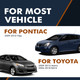 Set of 8 Front-Rear Ceramic Brake Pad Kit For 2009-2013 Toyota Matrix