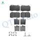 Set of 8 Front-Rear Ceramic Brake Pad Kit For 2003-2005 Mercedes-Benz C230 With Electronic