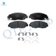 Front Ceramic Brake Pad Kit For 1996-2005 2012-2015 Honda Civic