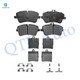 Set of 8 Front-Rear Ceramic Brake Pad Kit For 2009-2011 Mercedes-Benz SLK300