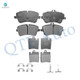Set of 8 Front-Rear Ceramic Brake Pad Kit For 2003-2005 Mercedes-Benz CLK320 Coupe