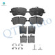 Set of 8 Front-Rear Ceramic Brake Pad Kit For 2006-2009 Mercedes-Benz CLK350 without Sport Package