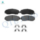 Front Ceramic Brake Pad Kit For 2012 Honda Crosstour EX-L FWD
