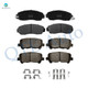 Set of 8 Front-Rear Ceramic Brake Pad Kit For 2011-2017 Honda Odyssey