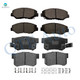 Set of 8 Front-Rear Ceramic Brake Pad Kit For 2012-2015 Honda Civic Si, EX, SE, LX, EX-L