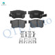 Set of 8 Front-Rear Ceramic Brake Pad Kit For 2010-2013 Suzuki Kizashi S, SE, SLS, GTS,  Base, Sport SLS, Sport GTS
