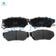 Set of 8 Front-Rear Ceramic Brake Pad Kit For 2012-2016 Honda CR-V EX, EX-L, LX, Touring AWD