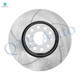Front 320mm Drilled Slotted Brake Disc Rotors For 2001-2005 Audi Allroad Quattro Base