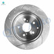 Set of 4 Front-Rear Drilled Slotted Brake Disc Rotors For 2006-2018 Toyota RAV4