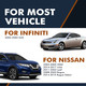Rear Brake Disc Rotors For 2014 2015 Nissan Rogue Select
