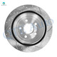 Rear Drilled Slotted Brake Disc Rotors For 2008-2014 Cadillac CTS