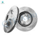 Front Drilled Slotted Brake Disc Rotors For 2013 Infiniti JX35