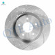 Front Drilled Slotted Brake Disc Rotors For 2013 Infiniti JX35