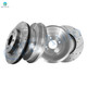 Set of 4 Front Drilled Slotted Brake Rotors-Rear Brake Drums For 2001-2005 Honda Civic Japan Built