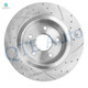 Set of 4 Front-Rear Drilled Slotted Brake Disc Rotors For 2013-2017 Honda Accord LX