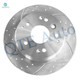 Set of 4 Front-Rear Drilled Slotted Brake Disc Rotors For 1999-2008 Acura TL