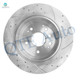 Set of 4 Front-Rear Drilled Slotted Brake Disc Rotors For 1999-2008 Acura TL