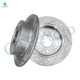Rear Drilled Slotted Brake Disc Rotors For 2002-2006 Acura RSX