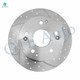 Rear Drilled Slotted Brake Disc Rotors For 2002-2006 Acura RSX