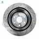 Rear Drilled Slotted Brake Disc Rotors For 2003-2014 Chevrolet Express 1500