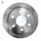 Rear Drilled Slotted Brake Disc Rotors For 2000 GMC Yukon XL 2500