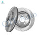Rear Drilled Slotted Brake Disc Rotors For 2005-2014 Ford Mustang