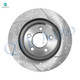 Rear Drilled Slotted Brake Disc Rotors For 2005-2014 Ford Mustang