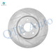 Set of 4 Front-Rear Drilled Slotted Brake Disc Rotors For 2010-2013 Acura ZDX Base 5 Stud Wheel