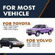 Front Sway Bar Link For 1991-1993 Volvo 940 5.5 in Length Optional Performance