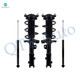 Set of 4 Front Quick Complete Strut-Coil Spring Assembly-Rear Shock Absorber For 2020 2021 KIA Forte