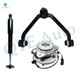 Set of 3 Front Right Upper Wheel Hub Bearing Assembly-Control Arm Ball Joint-Shock Absorber For 2003-2009 Mazda B4000