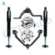 Set of 6 Front Upper Wheel Hub Bearing Assembly-Control Arm Ball Joint-Shock Absorber For 2003 2004 Mazda B4000